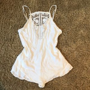 White Flirty Short Romper